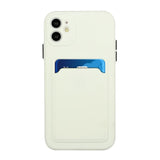 EIDERWOOD - iPhone 12 Mini - Fleksibelt Plastik Cover m. Kortholder - Hvid