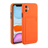 EIDERWOOD - iPhone 12 Mini - Fleksibelt Plastik Cover m. Kortholder - Orange