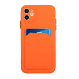 EIDERWOOD - iPhone 12 Mini - Fleksibelt Plastik Cover m. Kortholder - Orange