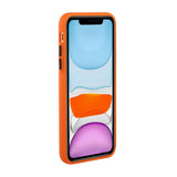 EIDERWOOD - iPhone 12 Mini - Fleksibelt Plastik Cover m. Kortholder - Orange