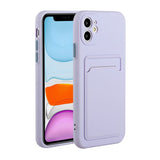 EIDERWOOD - iPhone 12 Mini - Fleksibelt Plastik Cover m. Kortholder - Lilla