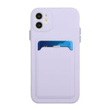 EIDERWOOD - iPhone 12 Mini - Fleksibelt Plastik Cover m. Kortholder - Lilla