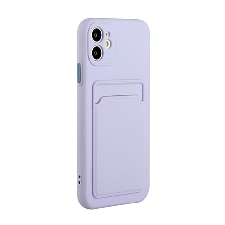 EIDERWOOD - iPhone 12 Mini - Fleksibelt Plastik Cover m. Kortholder - Lilla