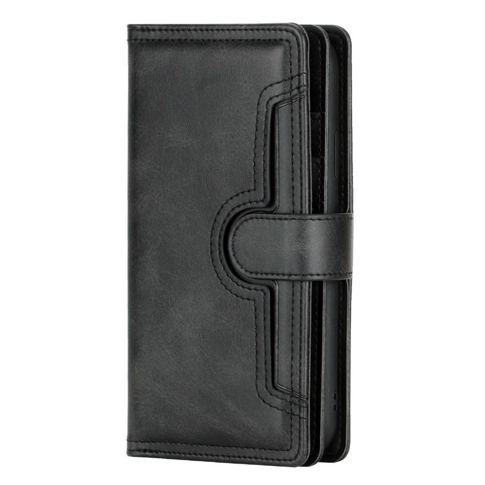 EIDERWOOD iPhone 13 Flip Case m. Kortholder & Strop - Sort