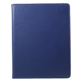 iPad 4 / 3 / 2 - EIDERWOOD Kunstlæder Flip Cover m. Elastik & Roterbar Funktion - Blå