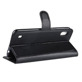 EIDERWOOD Samsung Galaxy A10 Litchi Kunstlæder Mobil Cover m. Pung - Sort