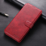 EIDERWOOD Samsung Galaxy S20+ (Plus) Kunstlæder Flip Case m. Kortholder - Rød