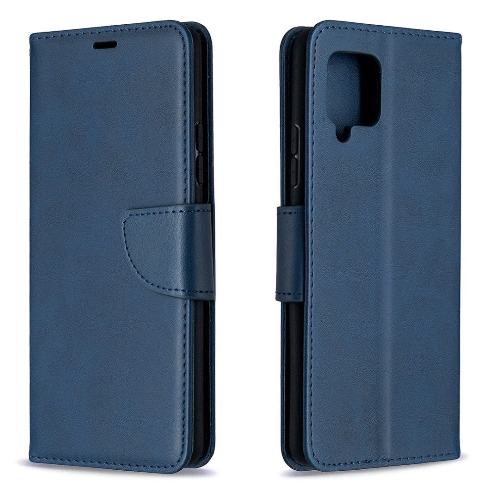 EIDERWOOD - Samsung Galaxy A42 (5G) - Kunstlæder Flip Cover m. Strop - Blå