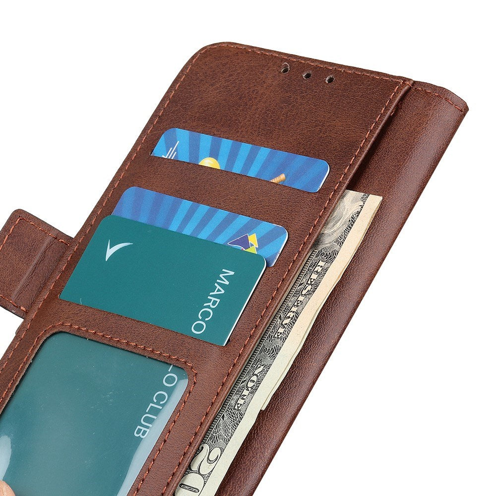 EIDERWOOD Samsung Galaxy S21 Ultra Kunstlæder Flip Cover - Pung og Ståfunktion - Brun