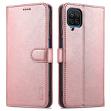 EIDERWOOD - Samsung Galaxy A12 - Kunstlæder Flip Cover m. Kortholder & Ståfunktion - Rose Gold