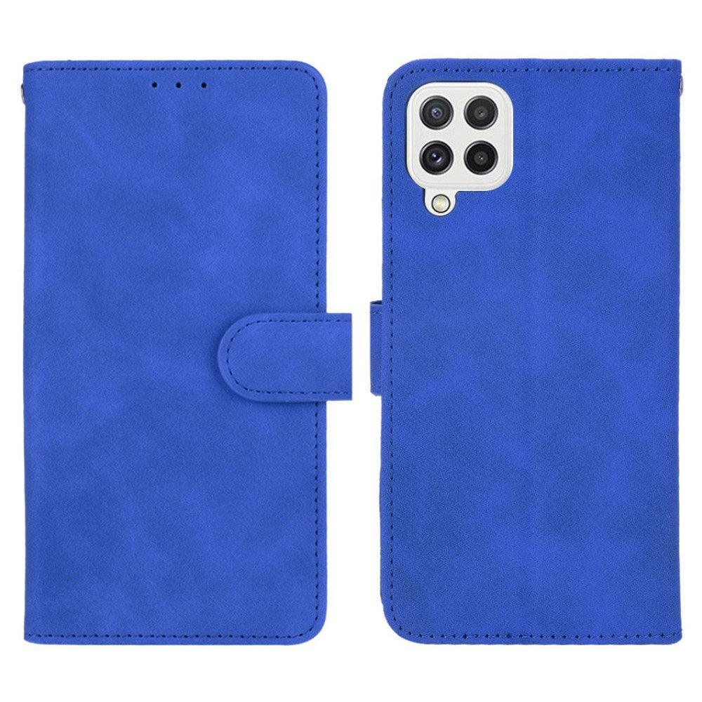 EIDERWOOD - Samsung Galaxy A22 (4G) - Kunstlæder Flip Cover m. Kortholder & Ståfunktion - Blå