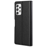 EIDERWOOD Samsung Galaxy A23 / A23 (5G) Kunstlæder Mobil Cover m. Pung & Ståfunktion - Sort