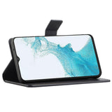 EIDERWOOD Samsung Galaxy A23 / A23 (5G) Kunstlæder Mobil Cover m. Pung & Ståfunktion - Sort