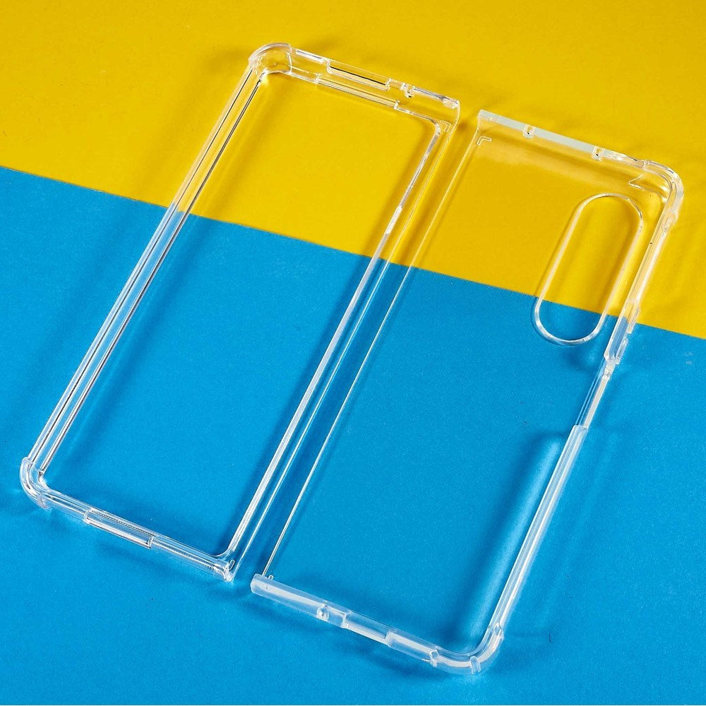Samsung Galaxy Z Fold3 (5G) - EIDERWOOD Plastik Cover m. Stødabsorberende Hjørner - Gennemsigtig