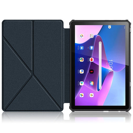 Lenovo Tab M10 (3. Gen) 10.1" (TB-328F/TB-328X) Fleksibelt Origami Cover - Blå