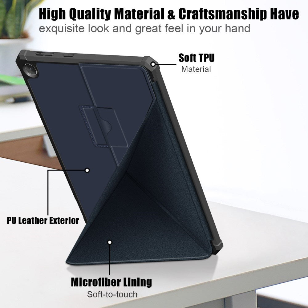 Lenovo Tab M10 (3. Gen) 10.1" (TB-328F/TB-328X) Fleksibelt Origami Cover - Blå