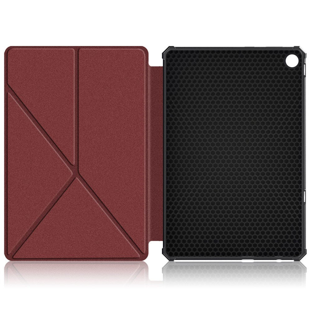 Lenovo Tab M10 (3. Gen) 10.1" (TB-328F/TB-328X) Fleksibelt Origami Flip Cover -Rød