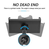 Backseat Car Mount Til Bilens Nakkestøtte - Max Mobil: 195mm x 100mm - Sort