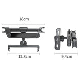 Backseat Car Mount Til Bilens Nakkestøtte - Max Mobil: 195mm x 100mm - Rød