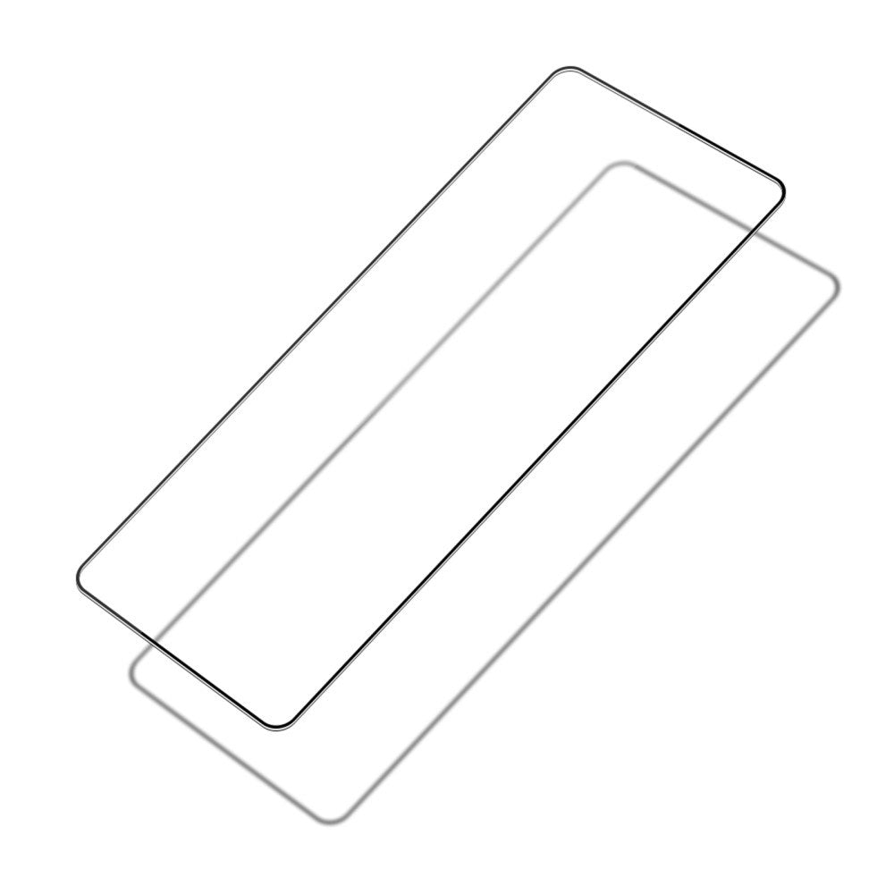 Samsung Galaxy Z Fold3 (5G) - Hærdet Skærmbeskyttelsesglas - Full Fit - Gennemsigtig / Sort