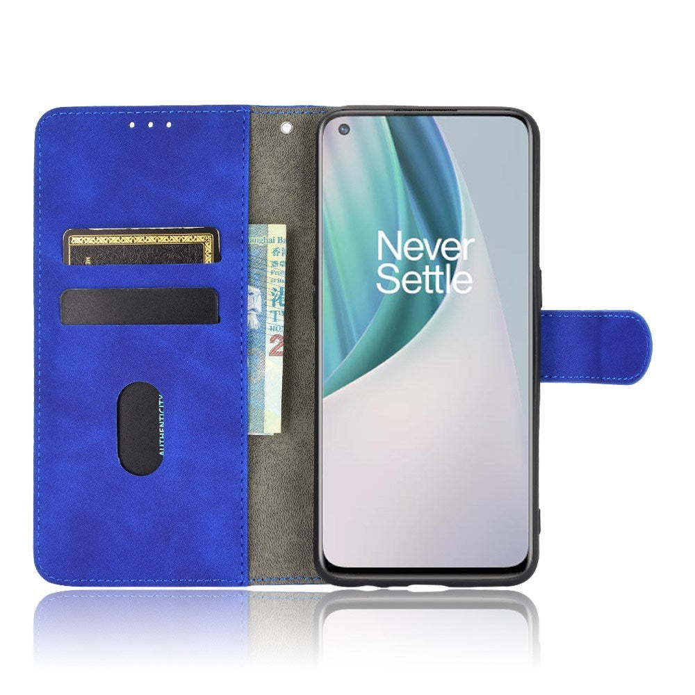 EIDERWOOD - OnePlus Nord N10 - Kunstlæder Flip Cover m. Kortholder & Ståfunktion - Blå