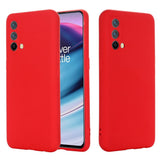 EIDERWOOD OnePlus Nord CE (5G) Liquid Silikone Mobil Cover m. Strop - Rød