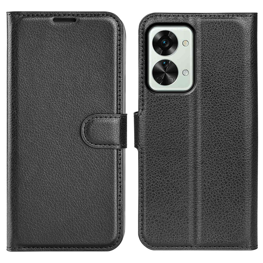 EIDERWOOD - OnePlus Nord 2T (5G) - Kunstlæder Flip Cover m. Kortholder & Ståfunktion - Sort