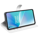 EIDERWOOD - OnePlus Nord 2T (5G) - Kunstlæder Flip Cover m. Kortholder & Ståfunktion - Hvid