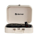 Denver VPL-130 Pladespiller - 2 x 10W Indbyggede Højtalere - Optagelsessoftware - Beige