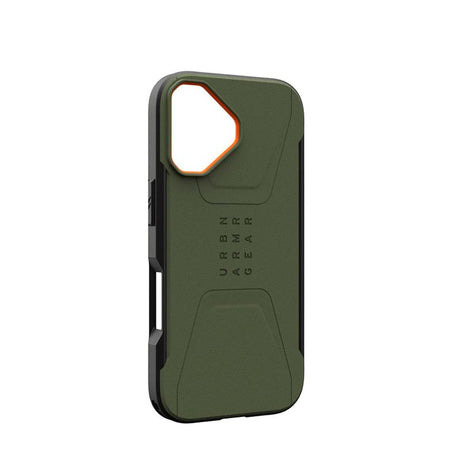 UAG iPhone 17 Civilian Case - MagSafe Kompatibel - Grøn / Orange