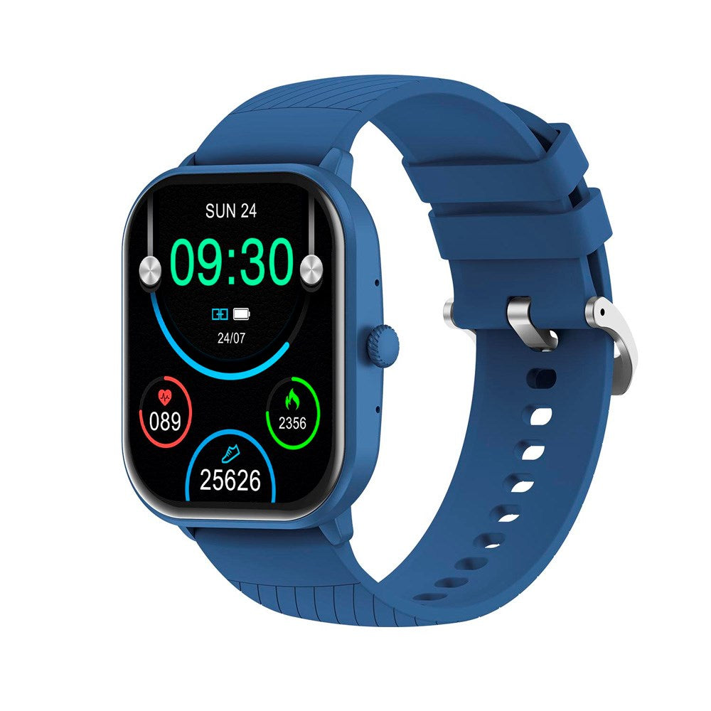 Denver SWC-187 Bluetooth Smartwatch med Indbygget Sundhedstracking og Stemmekontrol - Blå