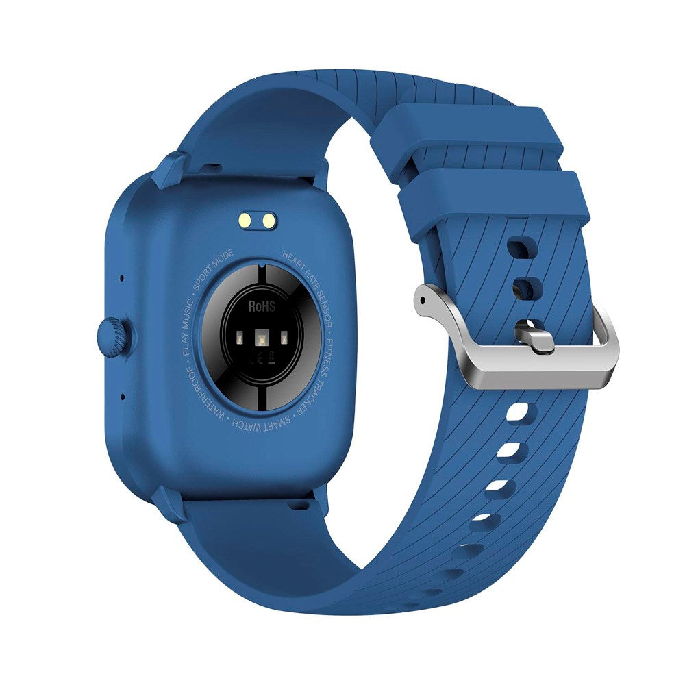 Denver SWC-187 Bluetooth Smartwatch med Indbygget Sundhedstracking og Stemmekontrol - Blå