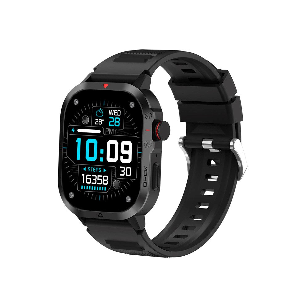 Denver SWC-195 Smartwatch m. Bluetooth - Indbygget Sundhedsmåler - Sort