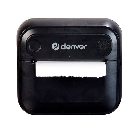 Denver MBP-32B Bluetooth Termisk Printer - Indeholder: 1 x Rulle Printerpapir 1 x Rulle Klistermærkepapir - Sort