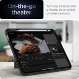 Spigen iPad 11" (2025) / iPad 10.9" (2024/2022) Tough Armor Pro Bagside Cover m. Apple Pencil Holder & Kickstand - Sort