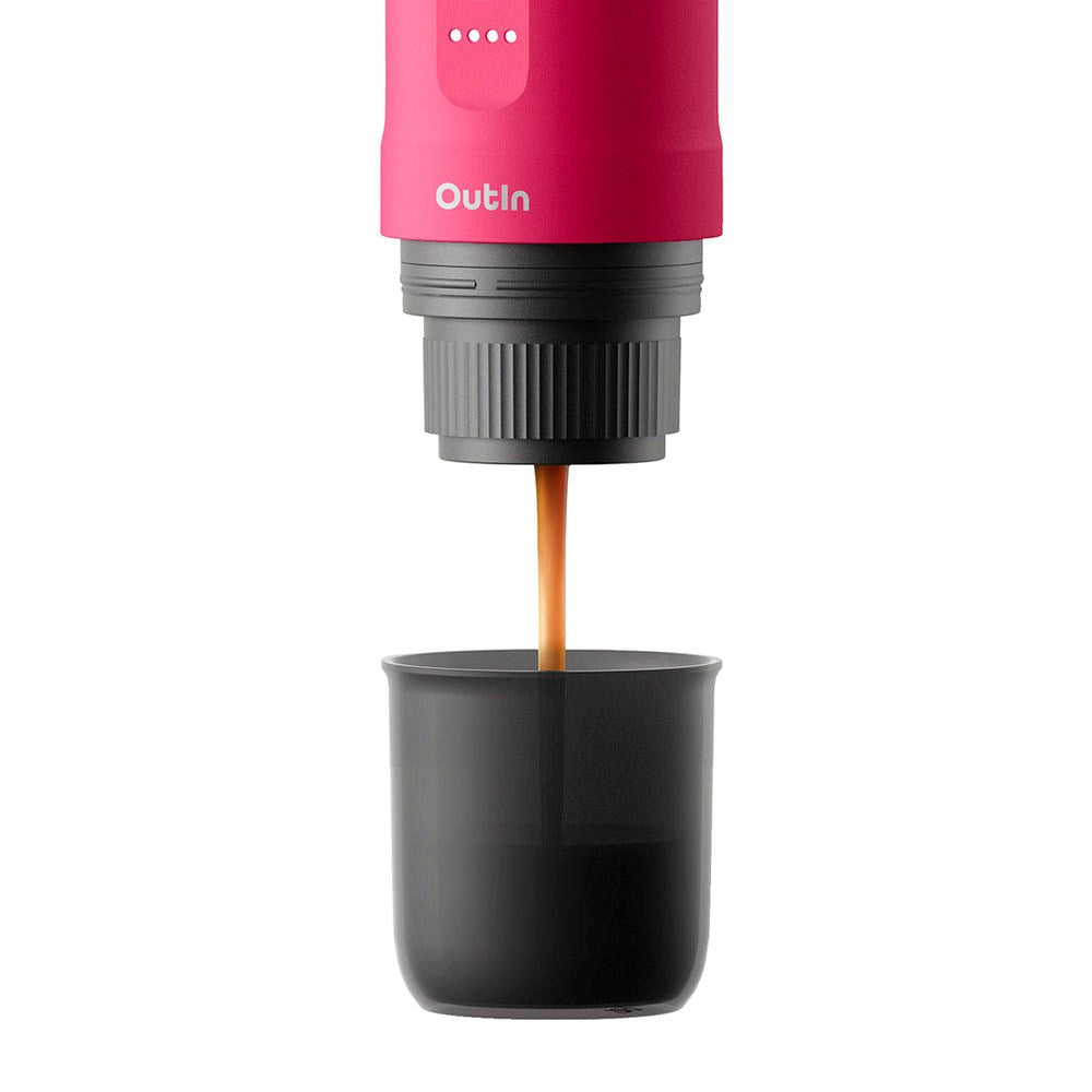 OutIn - Bærbar Espressomaskine - Fuchsia Pink
