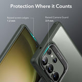 ESR Samsung Galaxy S23 Ultra Classic Bagside Cover m. Kickstand - Gennemsigtig / Grøn