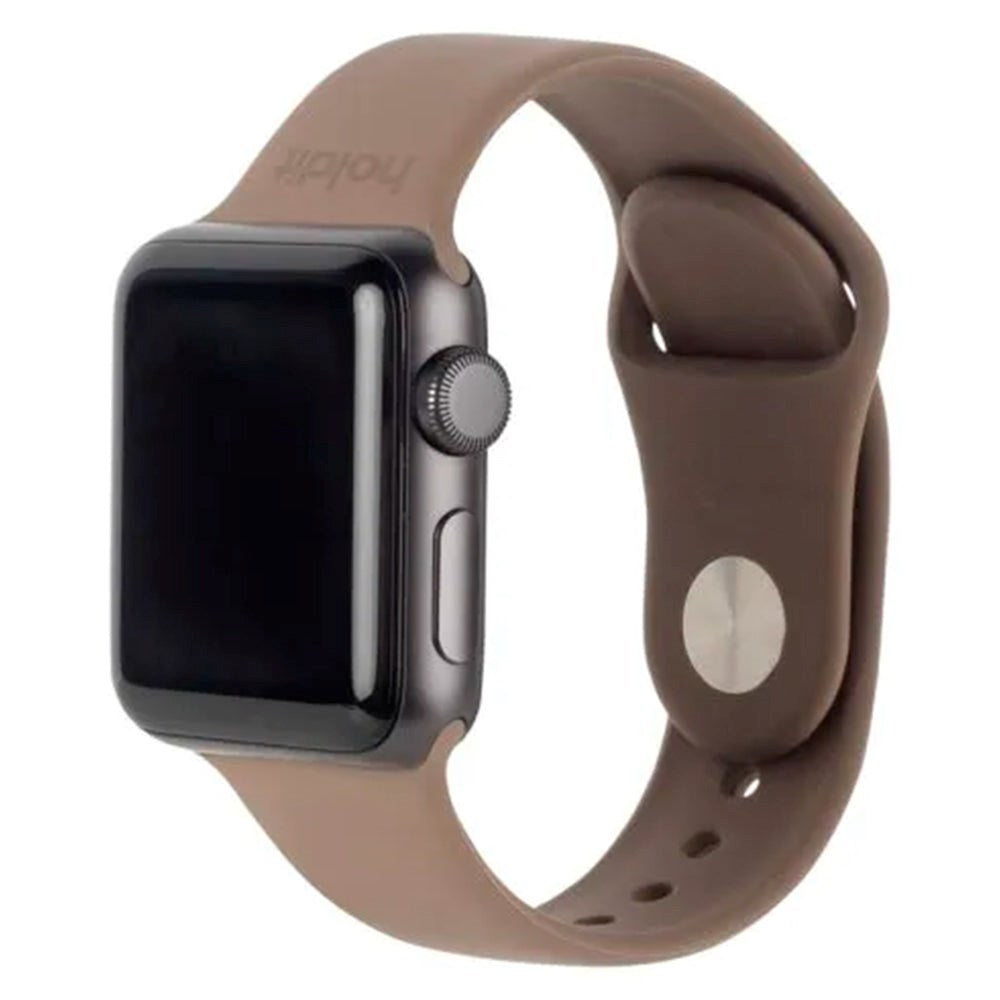 Holdit Apple Watch (38/40/SE/41MM) Silikone Urrem - Mocha Brown