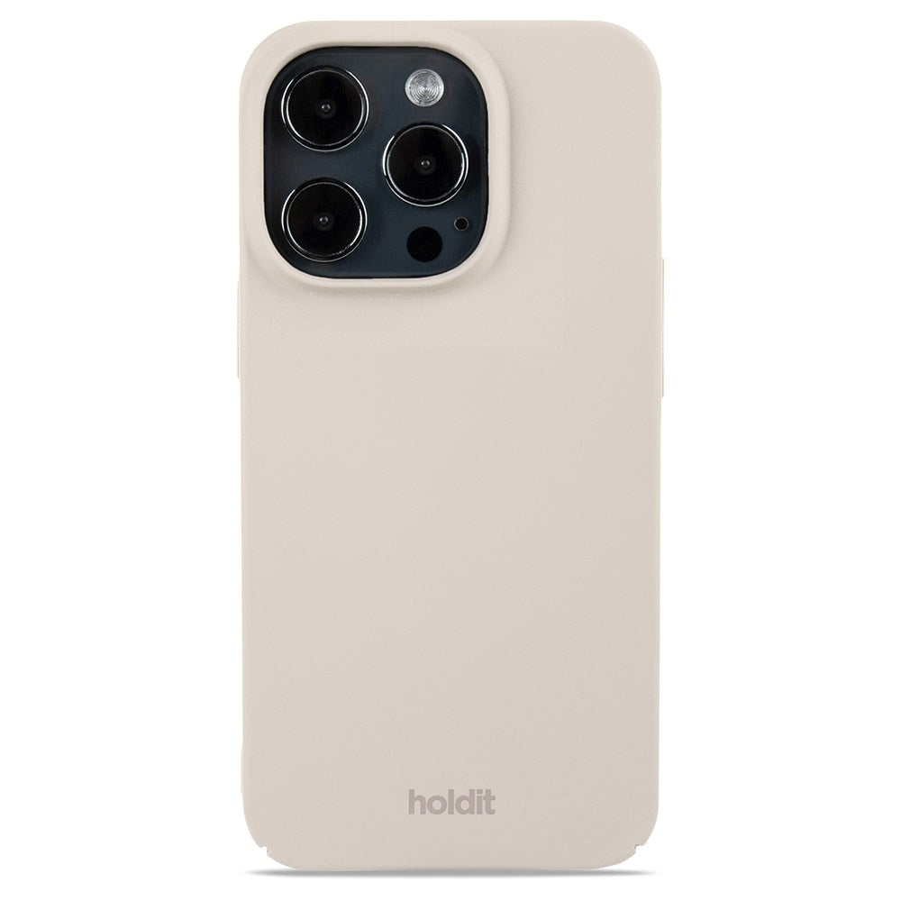 Holdit iPhone 14 Pro Slim Plastic Cover - Light Beige