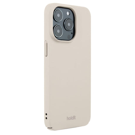 Holdit iPhone 14 Pro Slim Plastic Cover - Light Beige