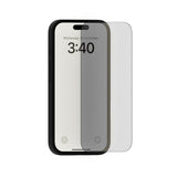 Holdit iPhone 15 / 14 Pro Hærdet Glas Skærmbeskyttelse m. Privacy Funktion - Sort Kant