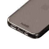 iPhone 16 Holdit Glitter Cover - Sort