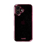 iPhone 16 Holdit Glitter Cover - Lyserød