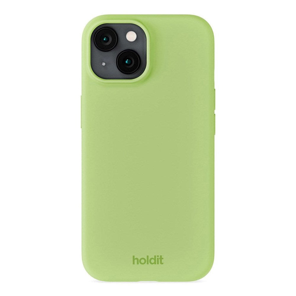 Holdit iPhone 15 Soft Touch Silikone Mobil Cover - Matcha