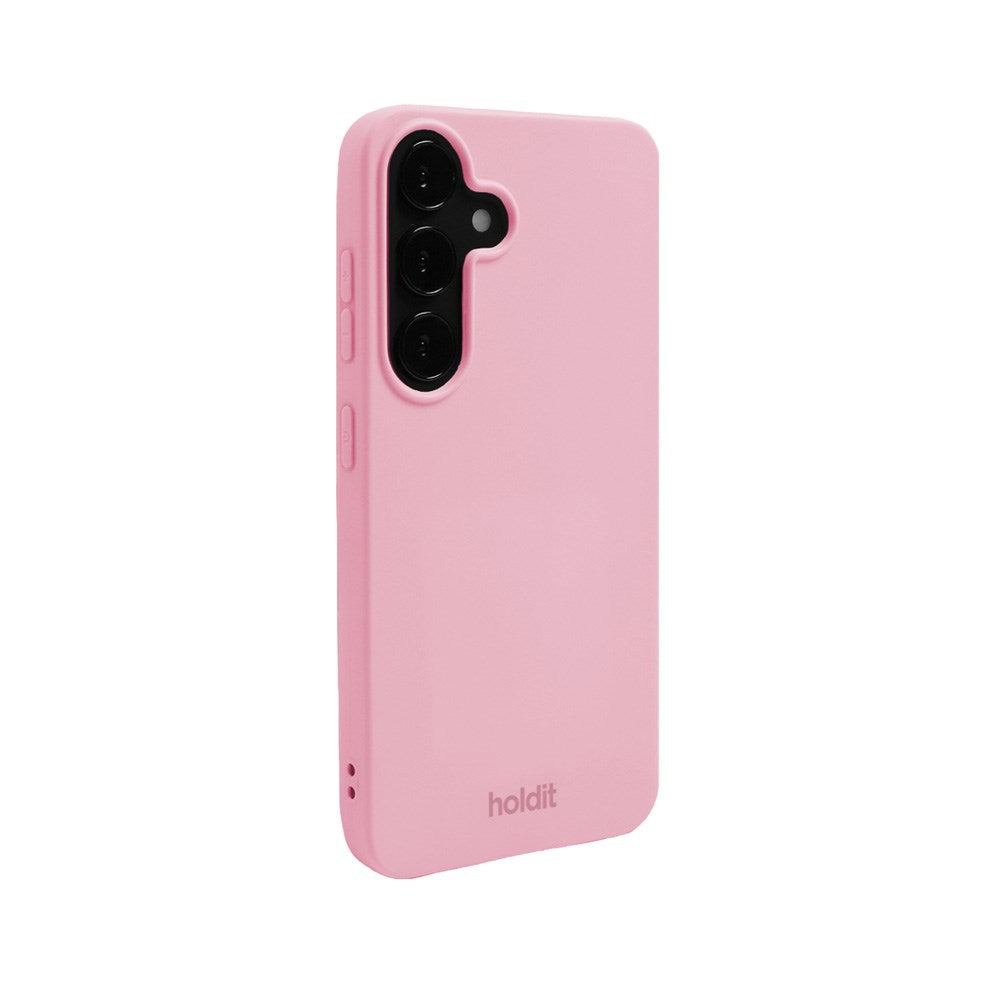 Holdit Samsung Galaxy S25 Soft Touch Silikone Mobil Cover - Pink