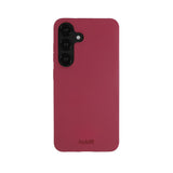 Holdit Samsung Galaxy S25 Soft Touch Silikone Mobil Cover - Red Velvet