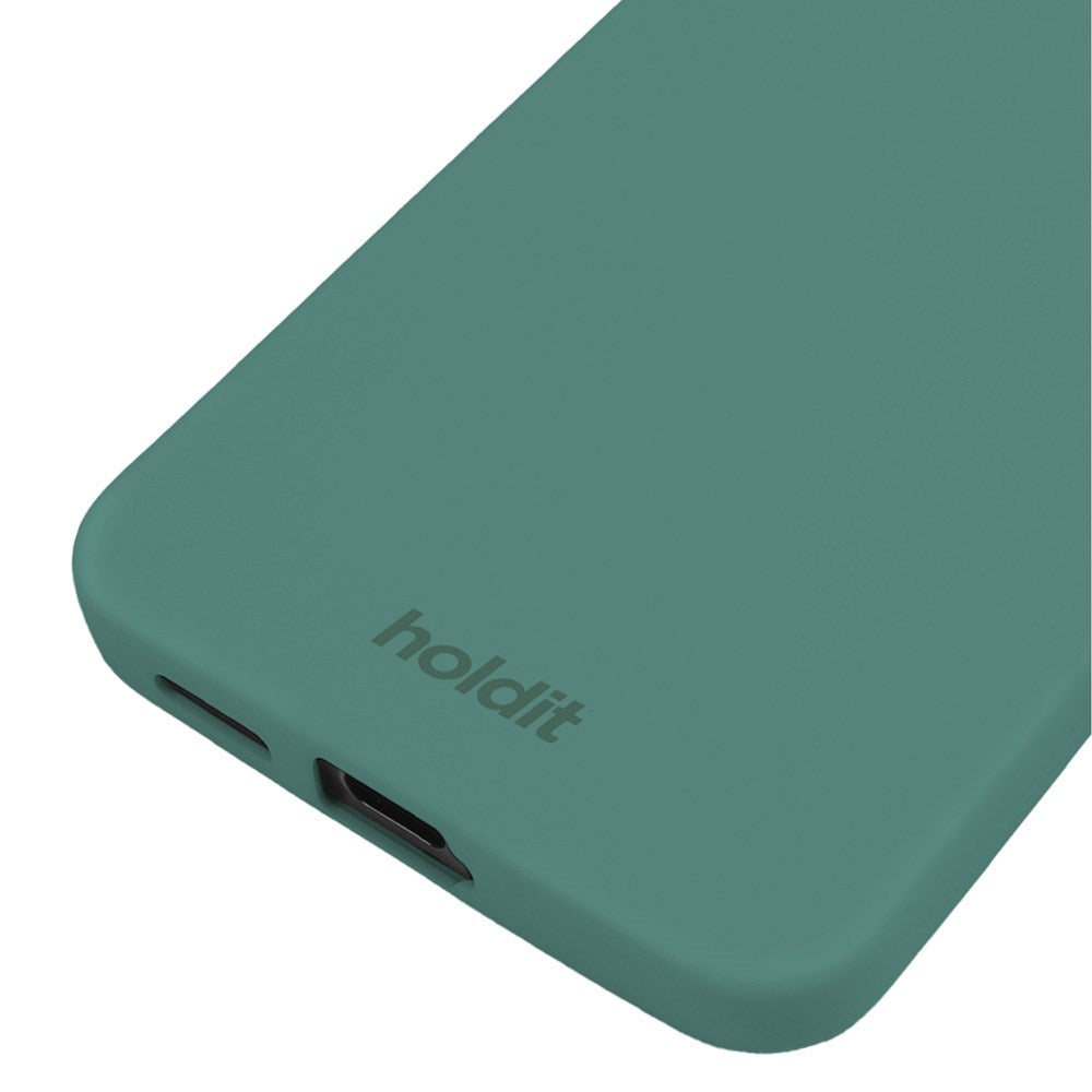 Holdit Samsung Galaxy S25 Soft Touch Silikone Mobil Cover - Moss Green