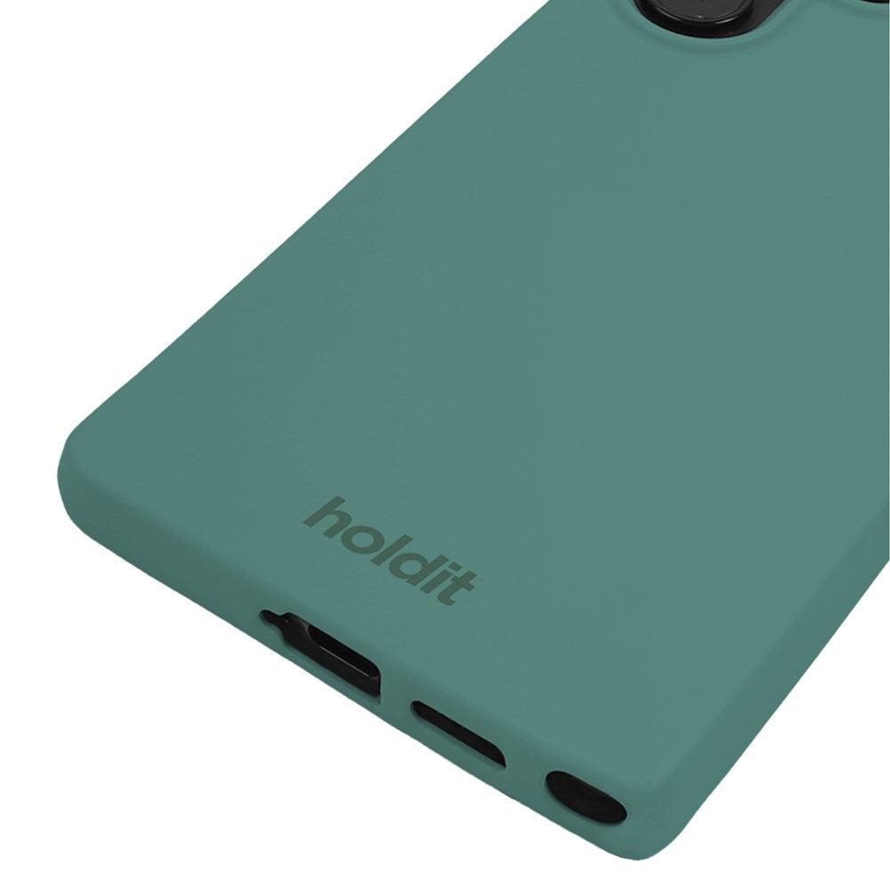 Holdit Samsung Galaxy S25 Ultra Soft Touch Silikone Mobil Cover - Moss Green