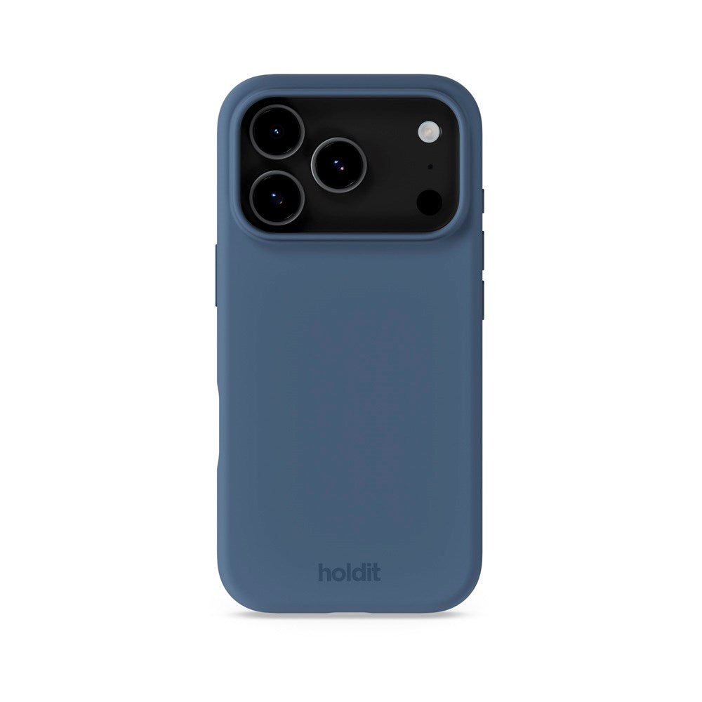 Holdit iPhone 17 Pro Soft Touch Silikone Mobil Cover - Pacific Blue