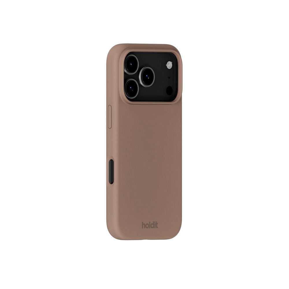 Holdit iPhone 17 Pro Max Soft Touch Silikone Mobil Cover - Mocha Brown